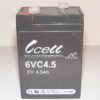 6v 4.5ah SLA battery             6VC4.5-FO-01
