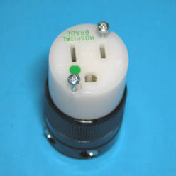 15 Amp/250 Volt Locking Connector Hospital Grade