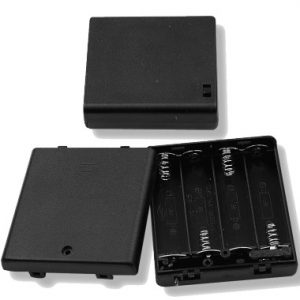 Battery Holder, (4) AA Cells with cover