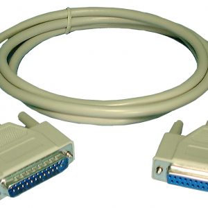 RS232 Cable, DB25M/F, 10ft