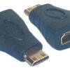 HDMI & DVI Adaptors, HDMI A Female to HDMI C (mini) Male Adaptor