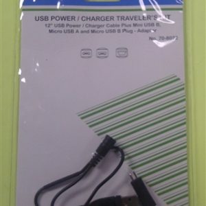 USB Power/Charger Traveller’s Pack