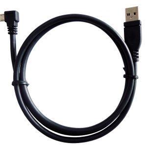 USB 2.0 Cable, Male “A” to Micro Cables, “A” Male to Micro “B” R/A, 1ft