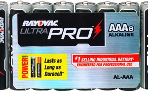 AAA Industrial Alkaline, Rayovac 8/PK. Battery, batteries AL-AAA GEN / ALAAA-8J/AAA