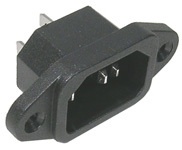 Chassis Receptacle, 3 wire     31-045-0