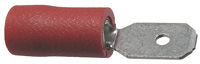 Male Quick Connect, Insulated, 22-16 (Red), .187″, 100/pkg       73-433-100