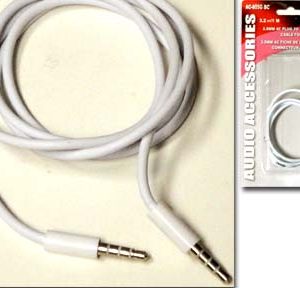 3.5MM 4 CONDUCTOR STEREO MALE TO MALE CABLE, 3′         BTW-805