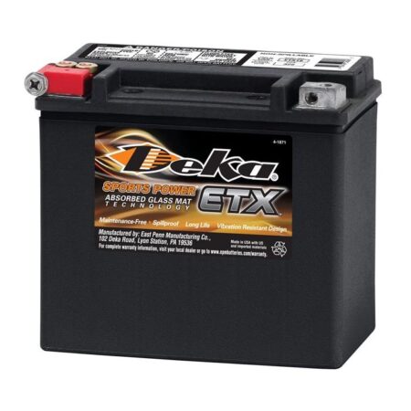 Deka ETX16 AGM Powersport Battery 12V19Ah