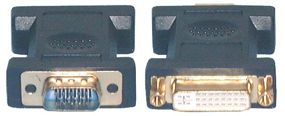 HDMI & DVI Adaptors, DVI-I Dual Link F to HD15(VGA)M Adaptor