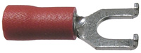Flanged Spade Terminal, Insulated, 22-16(Red), #8, 100/pkg 73-234-100