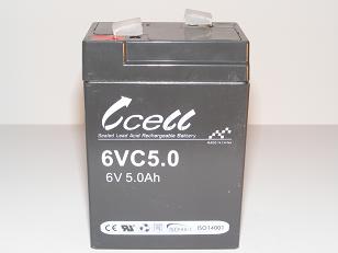 6v 5ah SLA Battery   6VC5.0-FO-02