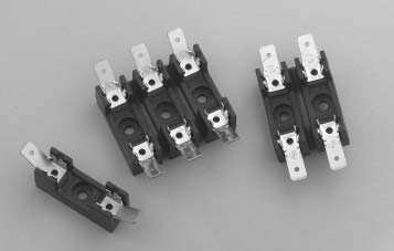 Fuseblock for 1/4" x 1-1/4" Fuses, Snap-In Mounting S8203-1-SNP