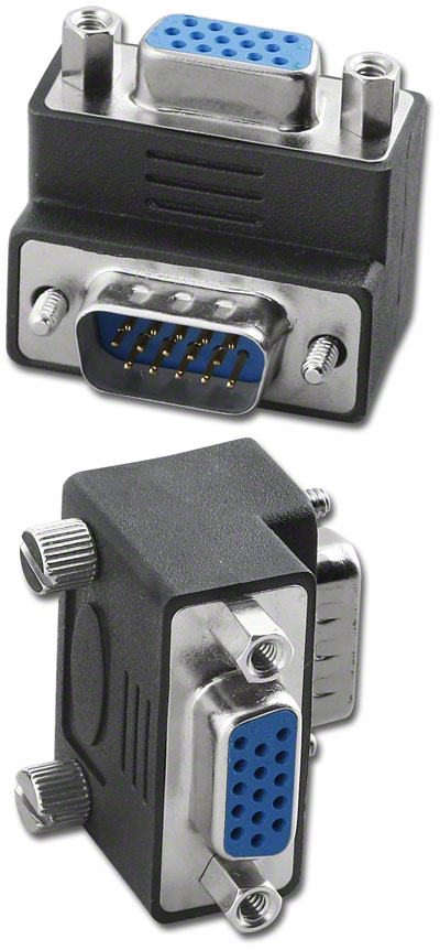 VGA Port Protector, DB15HD M/F, R/A AD-DH15MFU