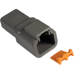 2-WAY DEUTSCH DTP SERIES RECEPTACLE & WEDGELOCK