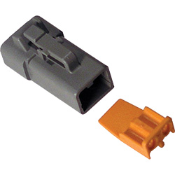 2-WAY DEUTSCH DTP SERIES PLUG & WEDGELOCK