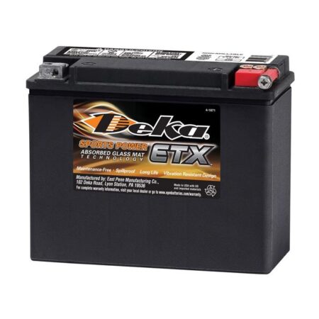 Deka ETX18L AGM Powersport Battery 12V20Ah