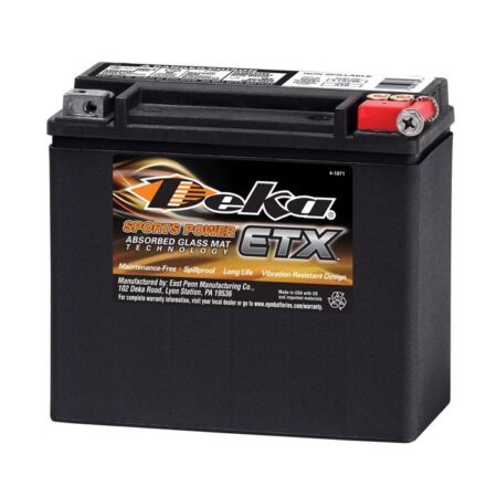 Deka ETX20L AGM Powersport Battery 12V17.5Ah