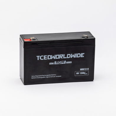 Trans Canada WW12-6 AGM 6V F1 Terminal Sealed Lead Acid Security System Battery 12Ah