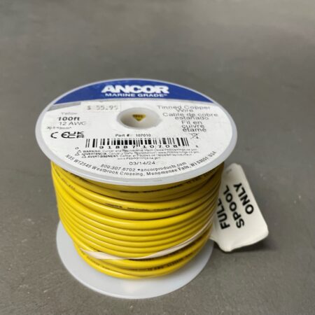 ANCOR 12 AWG Marine Grade Yellow 100' Spool