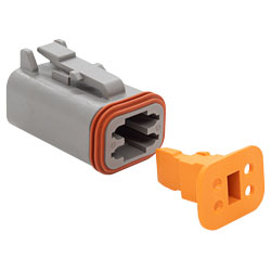 4-Way Deutsch DTP Series Plug & Wedgelock (1 Set)