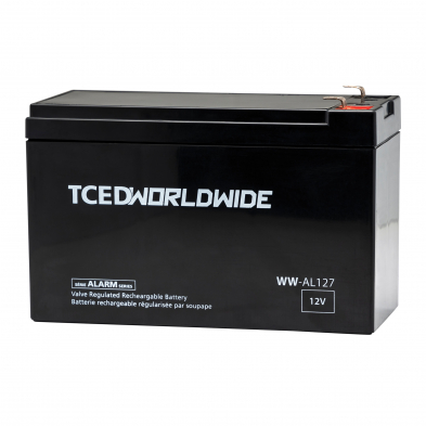 Trans Canada WW-AL127 AGM 12V F1 Terminal Sealed Lead Acid Security System Battery 7Ah